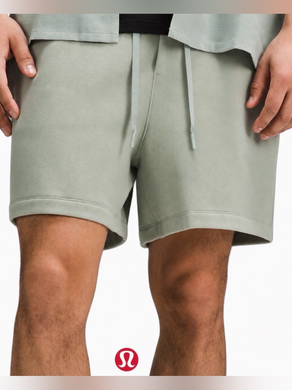 Lululemon Steady State Classic Fit Shorts Men's M Light Green Athleisure Gym